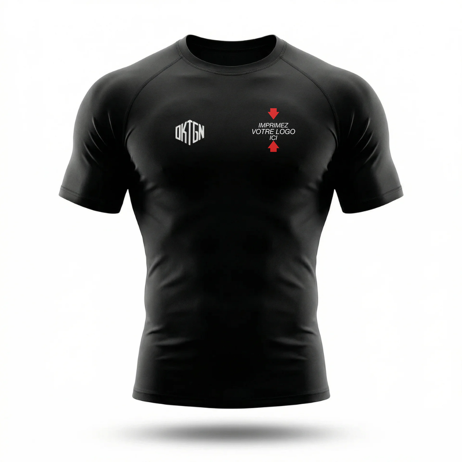 Rashguard personnalise noir face