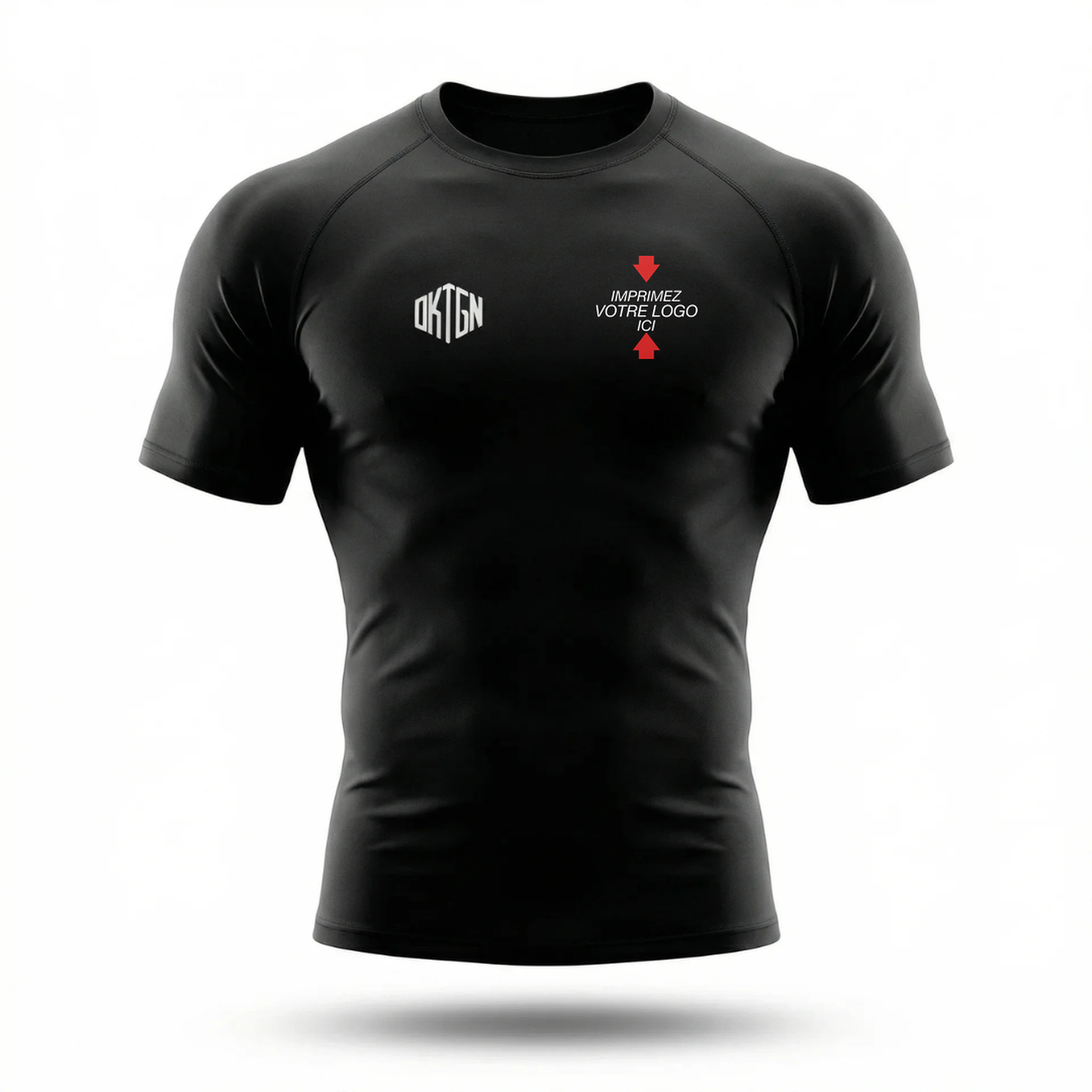 Rashguard personnalise noir face