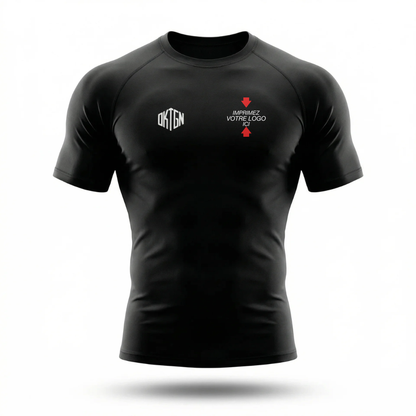 Rashguard personnalise noir face