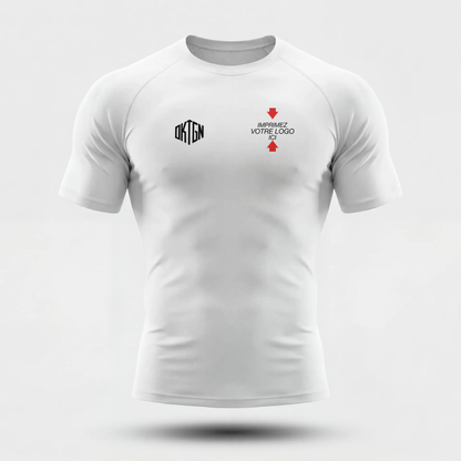 Rashguard personnalise blanc face