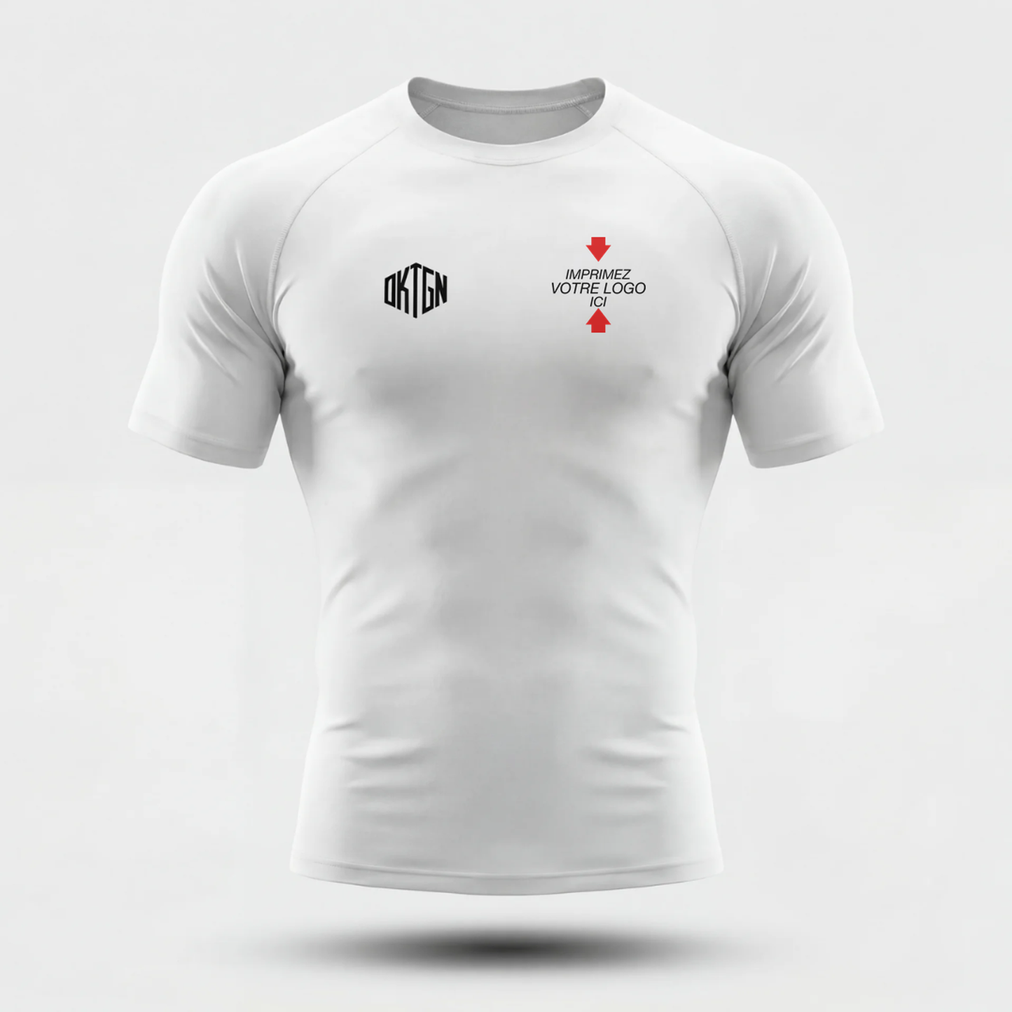 Rashguard blanc face
