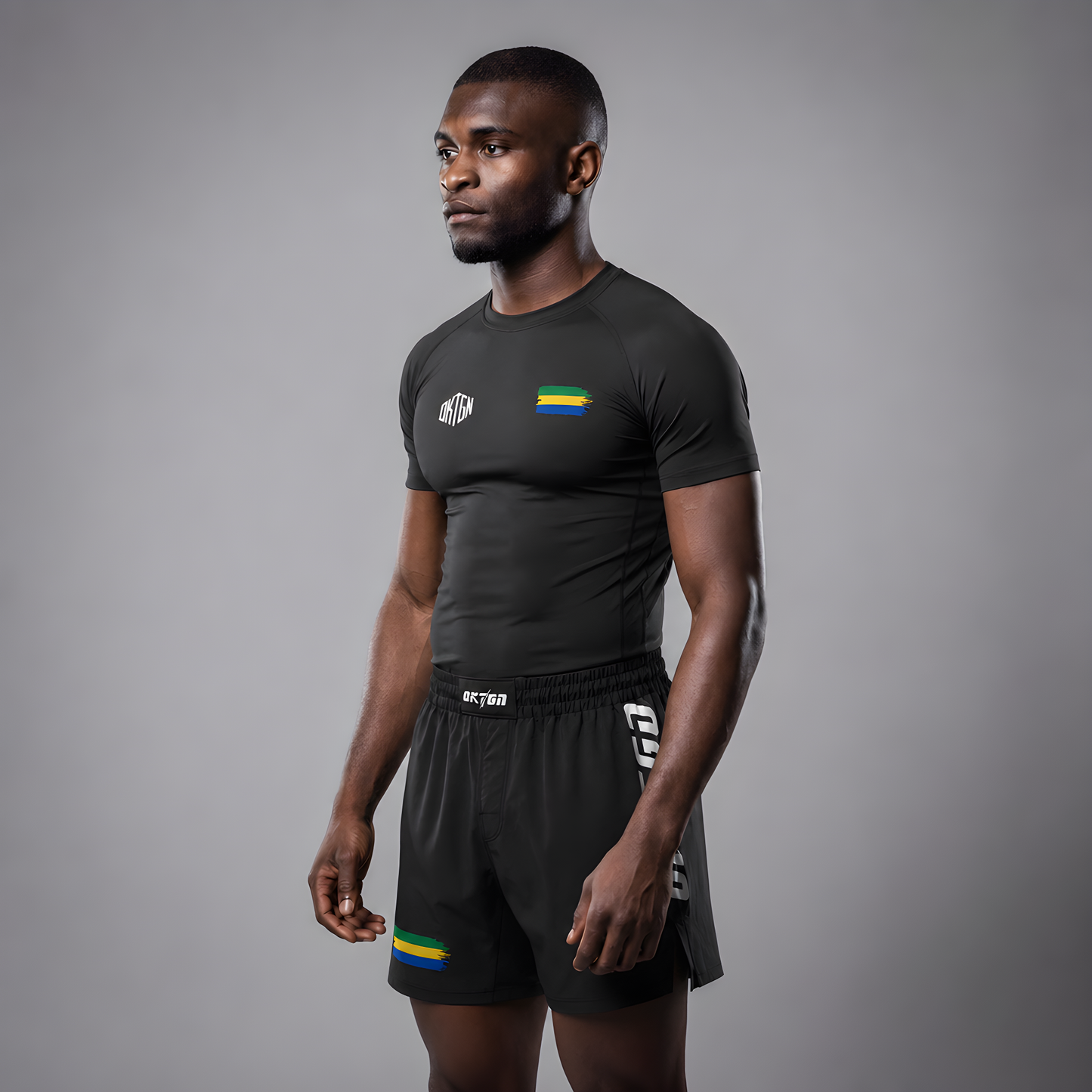 Camiseta Rashguard de alto rendimiento de Gabón