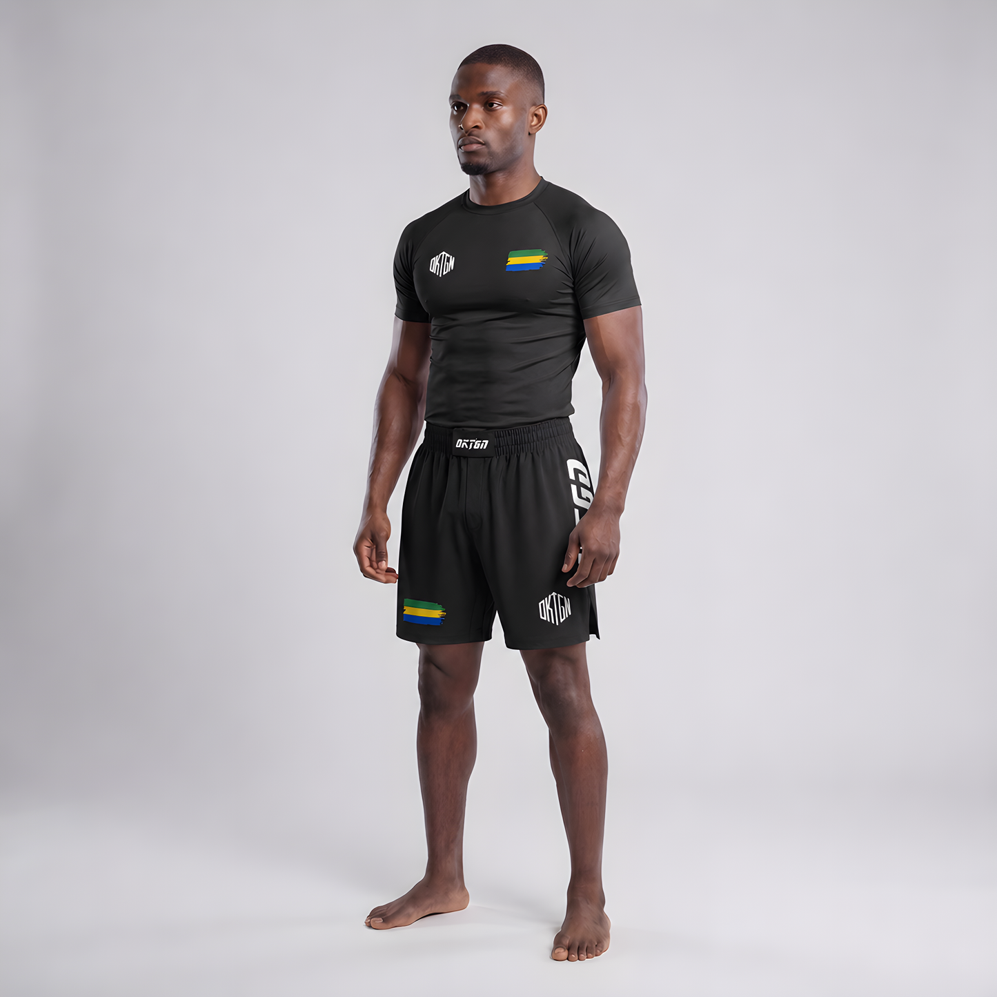 Camiseta Rashguard de alto rendimiento de Gabón