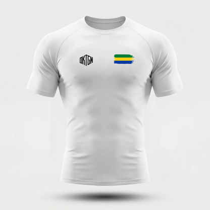 Camiseta Rashguard de alto rendimiento de Gabón