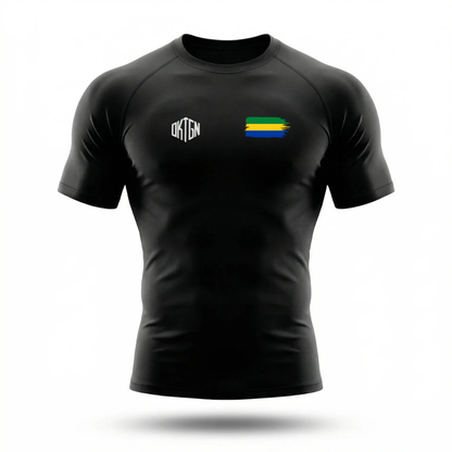 Camiseta Rashguard de alto rendimiento de Gabón