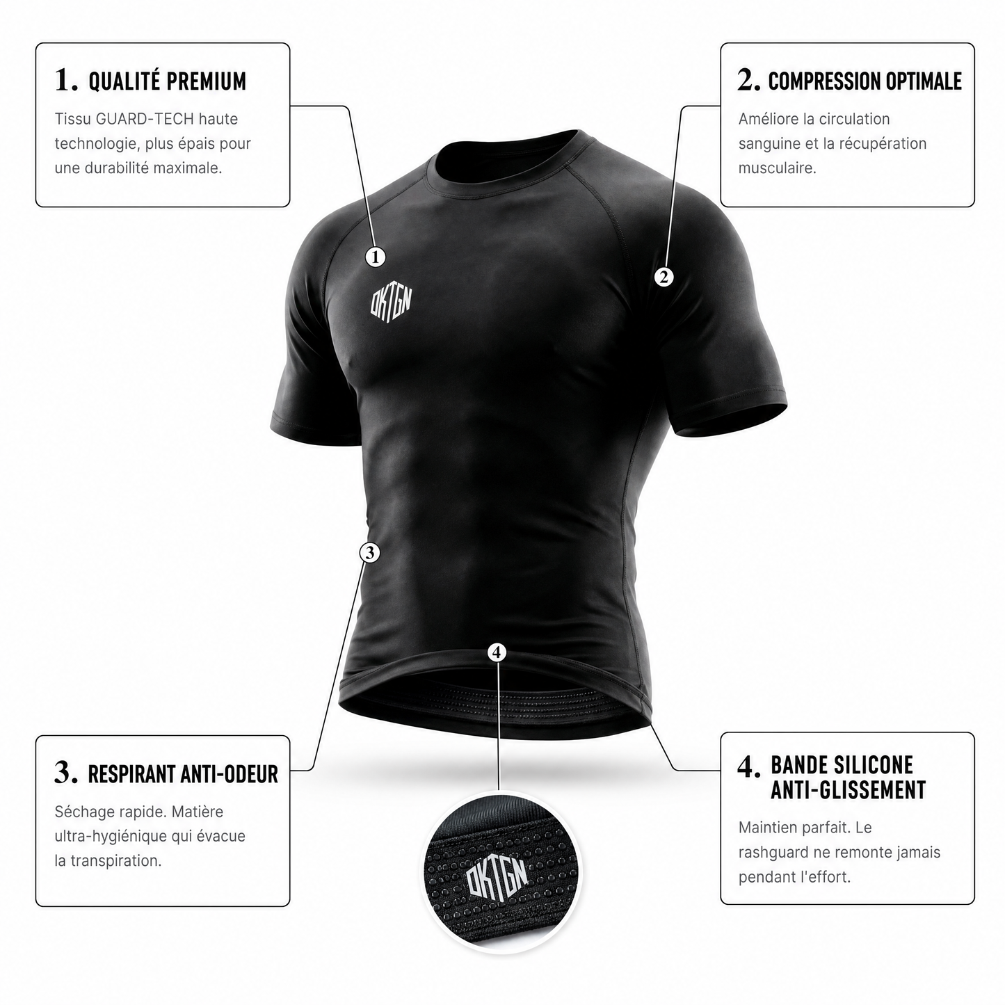 OKTGN Elite V2 – Rashguard Maroc