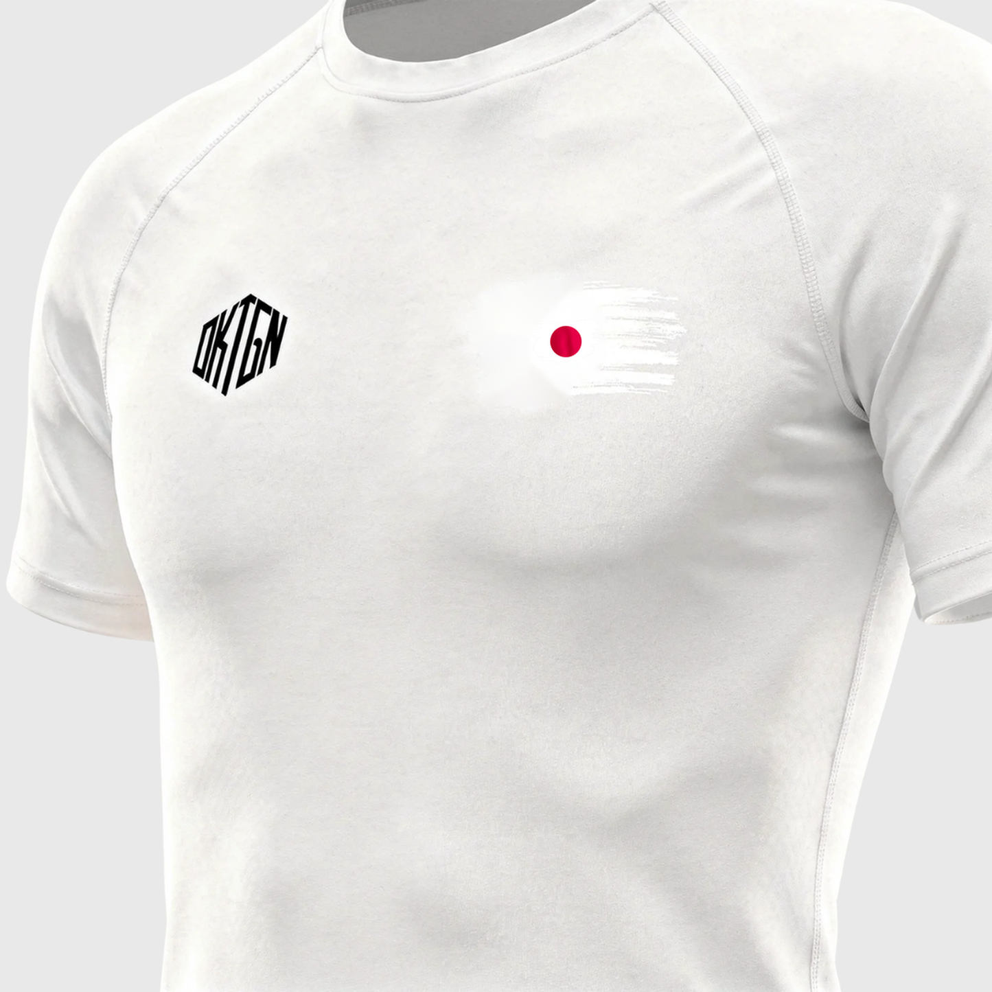Rashguard Japon detail blanc
