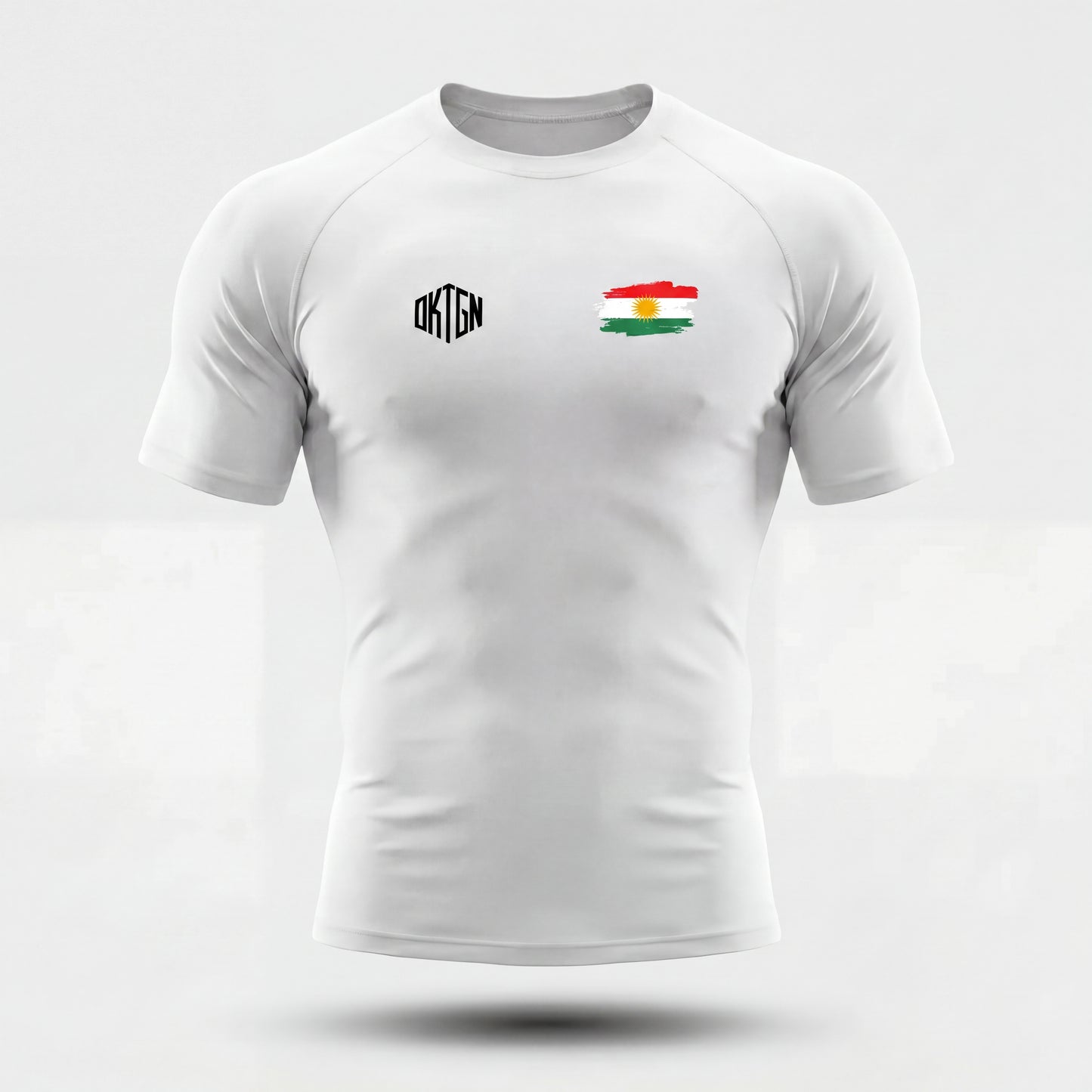 Rashguard Kurdistan face blanc