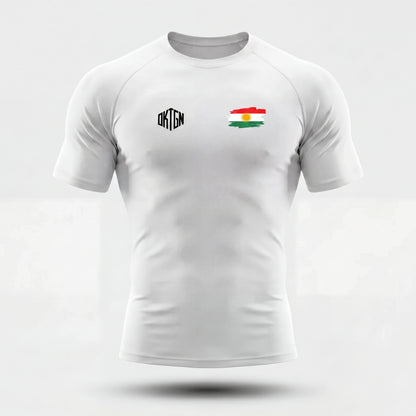 Rashguard Kurdistan face blanc