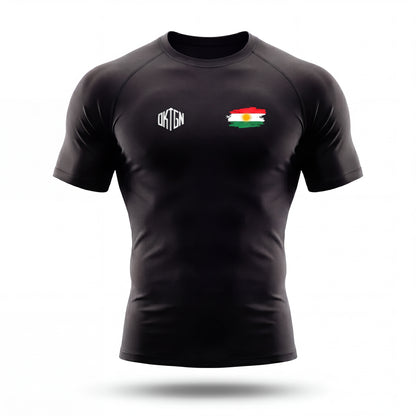 Rashguard Kurdistan face noir
