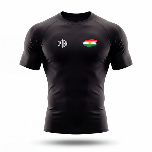 Rashguard Kurdistan face noir