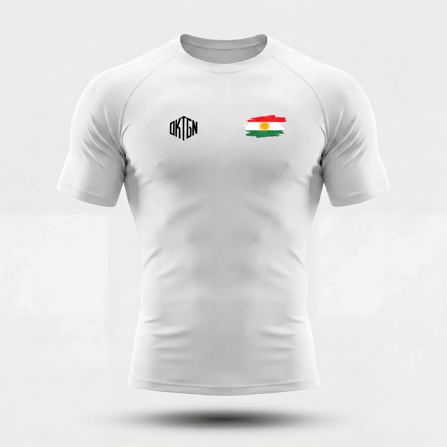 Rashguard Kurdistan face blanc