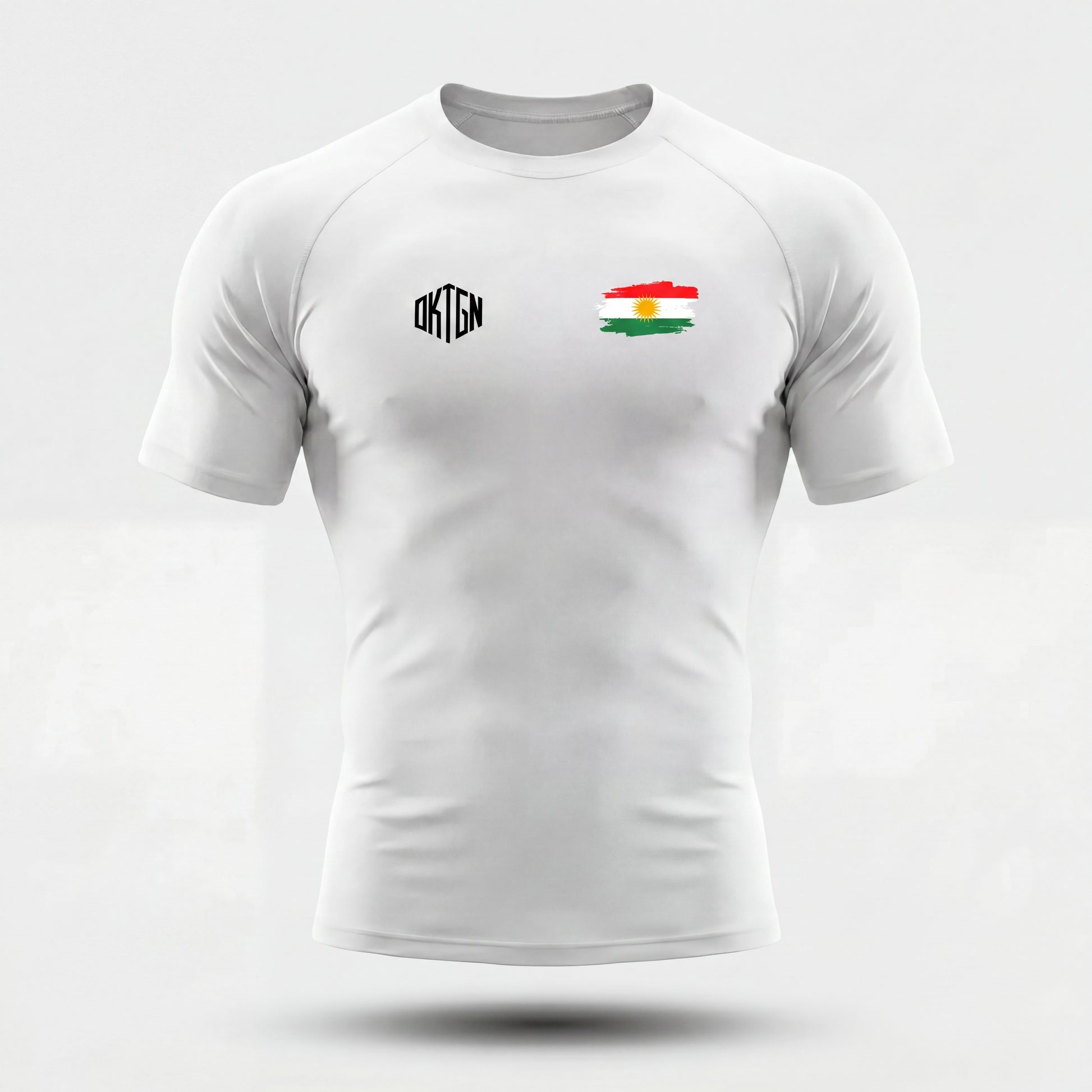 Rashguard Kurdistan face blanc