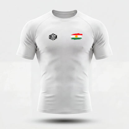 Rashguard Kurdistan face blanc